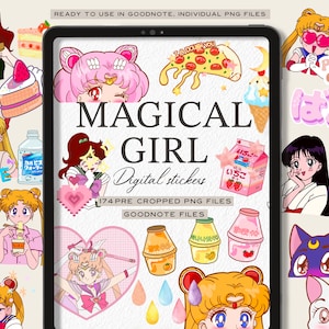 Adesivi digitali/Adesivi per agenda giornaliera/Adesivi per iPad/Adesivi Goodnotes/Adesivi OneNote/Adesivi digitali Kawaii/Adesivi PNG