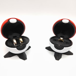 Scatola per anelli con sfera Porta anelli per proposta di matrimonio di nozze Scatola per anelli anime Porta anelli unico
