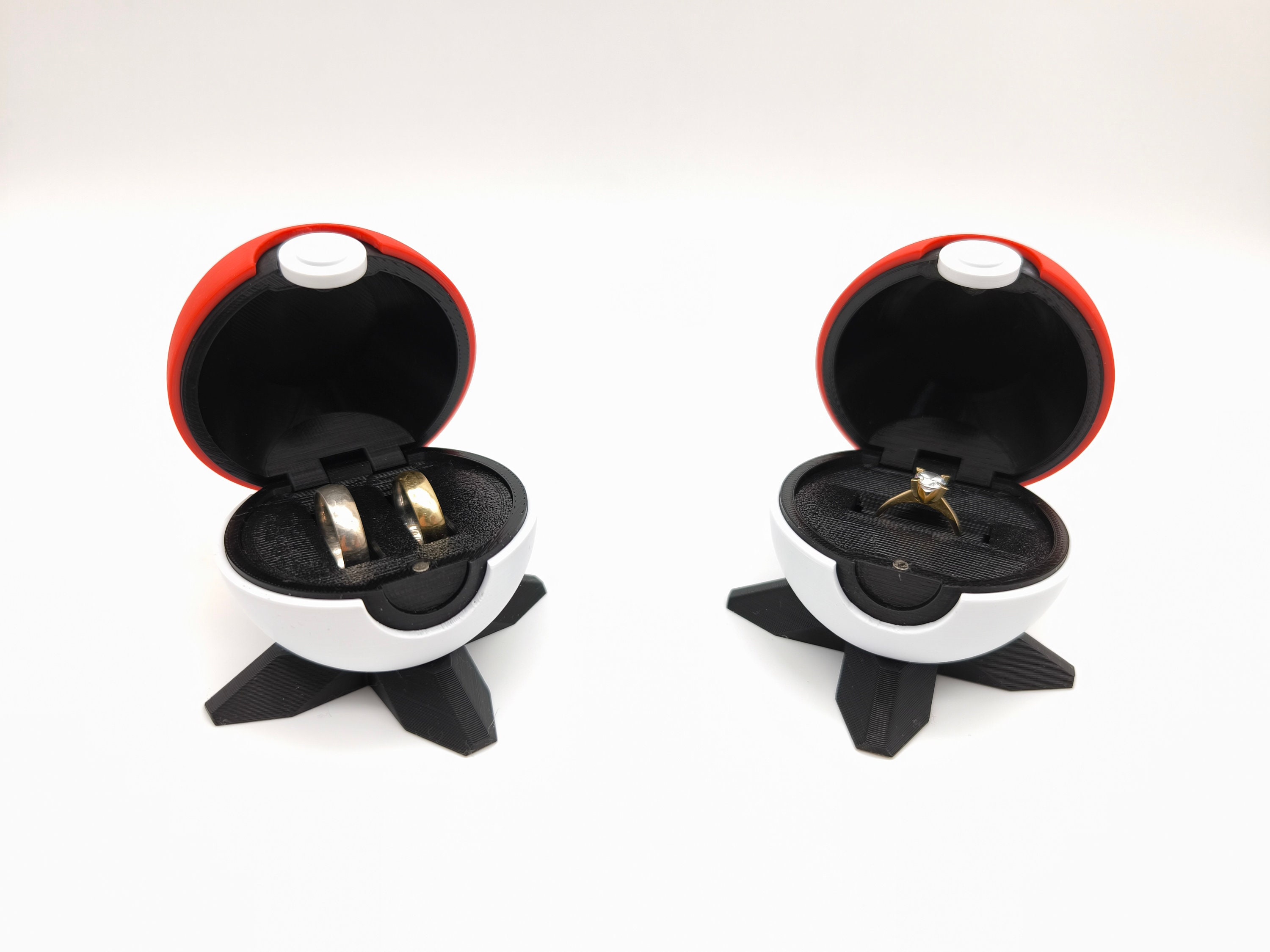 Ball Ring Box Wedding Marriage Proposal Ring Holder Anime Ring Box Unique Ring Bearer
