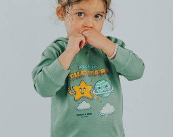 Positive Space Hoodie | Kids Reach for the Stars Jacket | Cute Trendy Baby Clothes