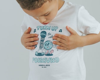 Positive Music T-Shirt | Kids Positivity Shirt | Cute Trendy Baby Clothes