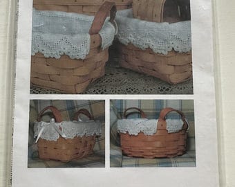 Lacey Basket Liners Hardanger Pattern by Margaret Lee | Vintage | Cottagecore | Grandmacore | Pattern Only