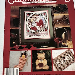 Celebrações da primeira edição do Cross Stitch and Craft da Leisure Arts | Revista Vintage Cross Stitch | Cottagecore | Grannycore