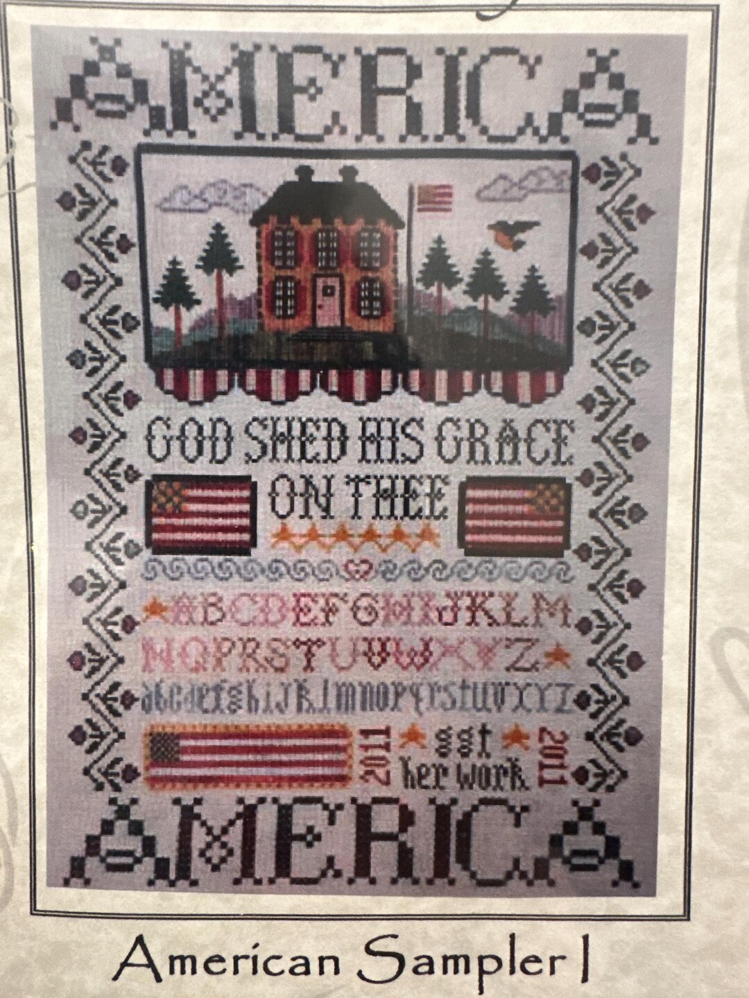America Sampler I by the Sewing Circle - Cross Stitch Pattern Only - Etsy