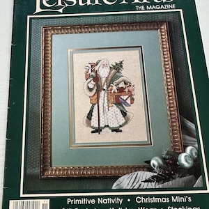 Leisure Arts Magazine Nov/Dec 1987 | Vintage Cross Stitch Magazine | Cottagecore | Grannycore