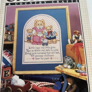 Point de croix et travaux manuels ruraux mars/avril 1989 | Magazine de point de croix vintage | Cottagecore | Mamie