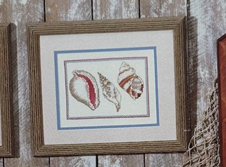 Sea Shells by Color Charts | Vintage Cross Stitch Pattern | Grandmacore ...
