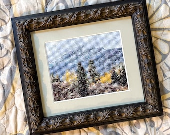 Grand Teton National Park No 1: Autumn in the Mountains - PDF Downloadable Cross Stitch Pattern Stephanie Craig Moyo Cross Stitch the Globe