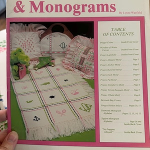 Preppy Motive und Monogramme von The Graph Menagerie - Kreuzstichmuster - Gebraucht