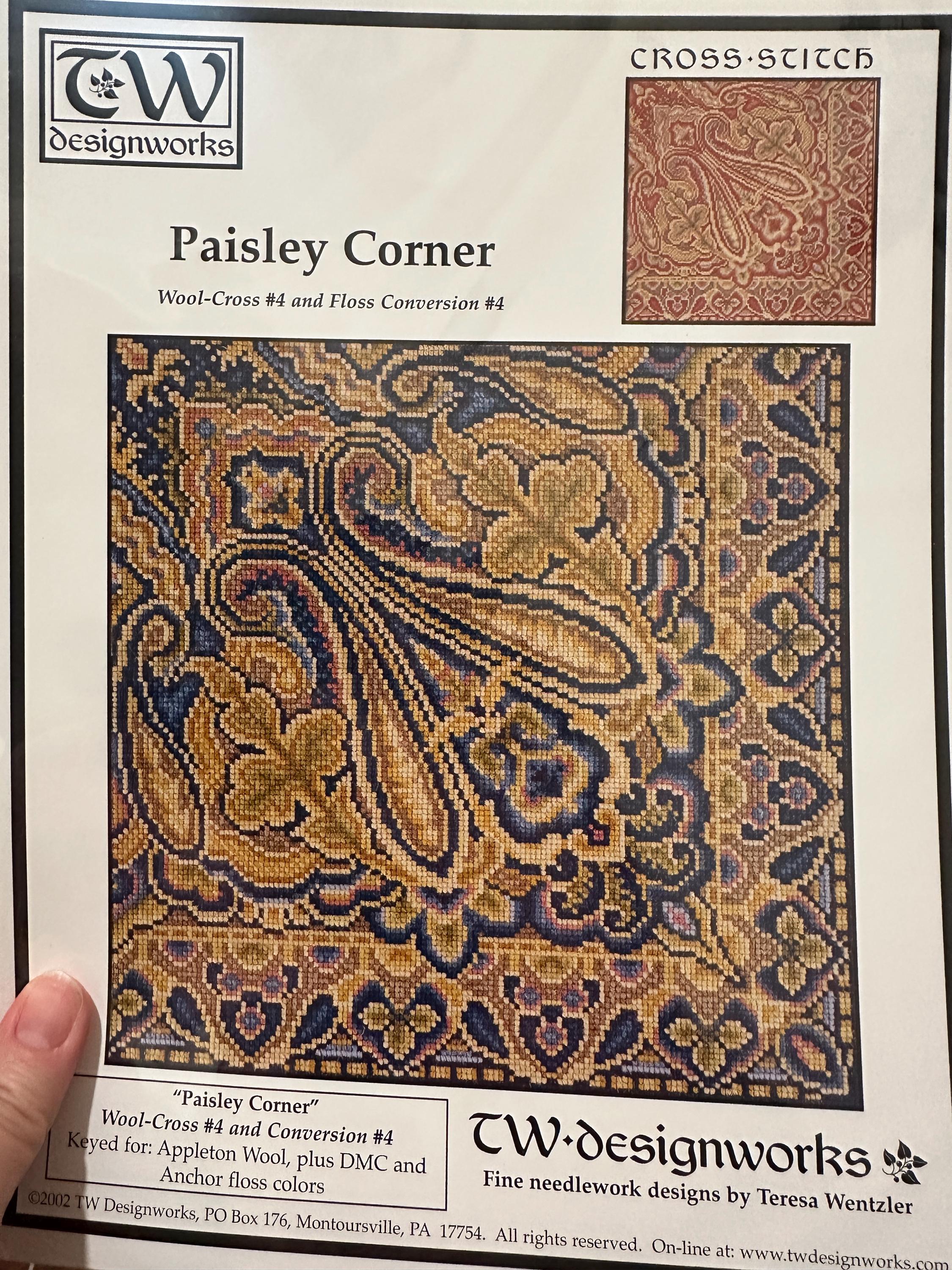 Paisley Corner by Teresa Wentzler / TW Designworks - Cross Stitch