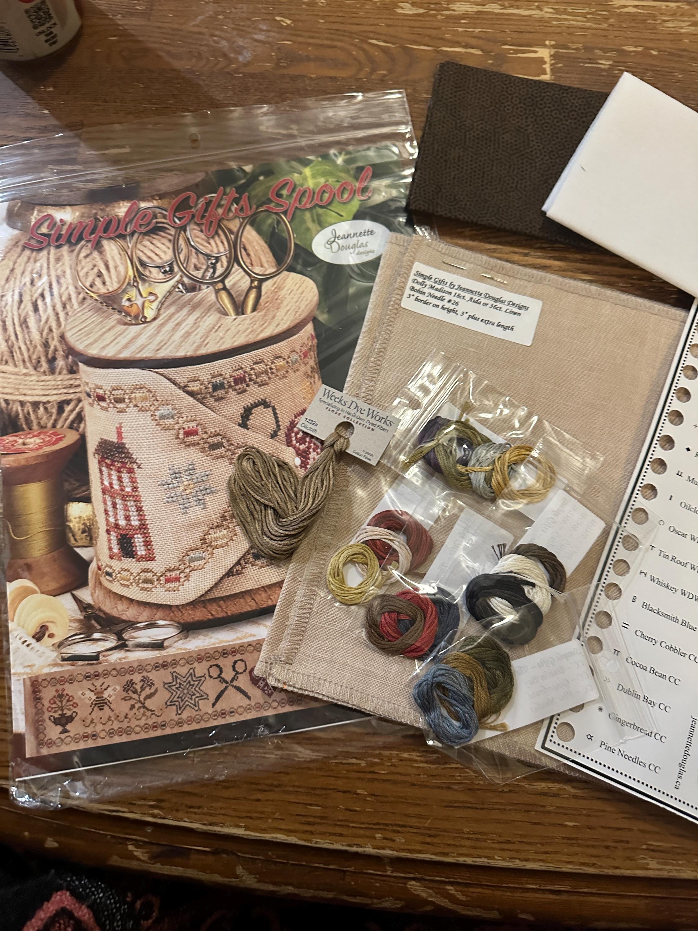 Simple Gifts Spool by Jeannette Douglas Exclusive Kit: Cross