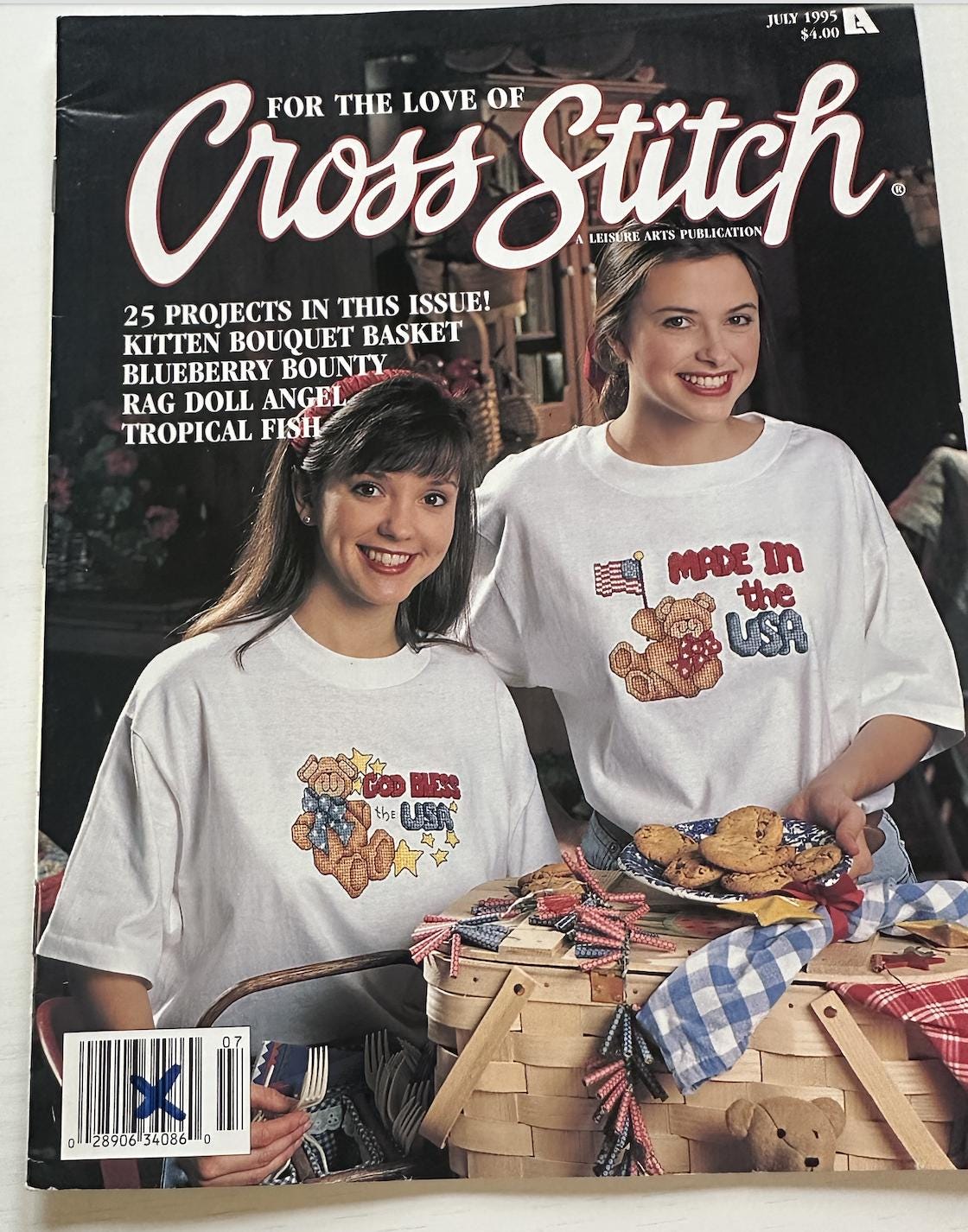 For the Love of Cross Stitch Magazine July 1995 | 25 Projects