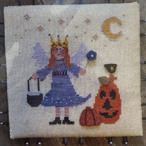 Ángel de octubre de Raise the Roof Designs - Patrón de punto de cruz únicamente