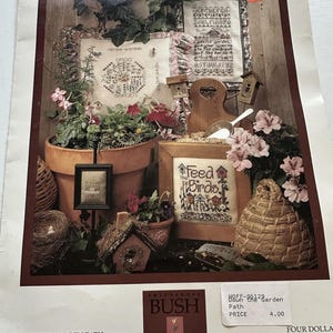 Down the Garden Path by Shepherd&#39;s Bush | Vintage Cross Stitch Pattern | Cottagecore | Pattern Only
