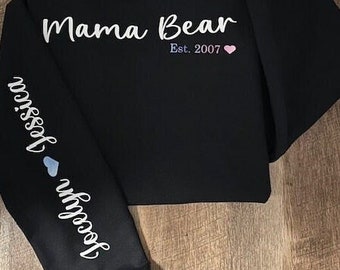 Moletom com capuz Mama Bear Moletom ou moletom personalizado para mamãe