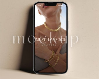 iphone mockup | phone mockup | instant download | modern boho | photoshop & jpg file