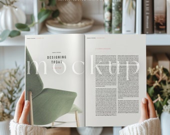 open magazine mockup | magazine mockup | minimalist | modern | professional | aesthetic | photoshop file