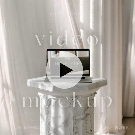 macbook video mockup | laptop mockup | 13 seconds video | animated mockup | | photoshop mp4 | 300dpi