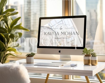 imac mockup | computer mockup | instant download | photoshop & jpg file | content creator | marketing | professional