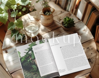 open magazine mockup | magazine mockup | minimalist | modern | professional | aesthetic | photoshop file | content creator | designer