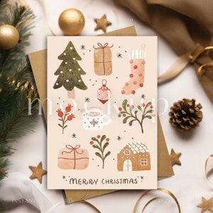 Buchstaben Mockup | Kartenmodell | Sofort-Download | weihnachtlich thematisch | Photoshop & jpg Datei