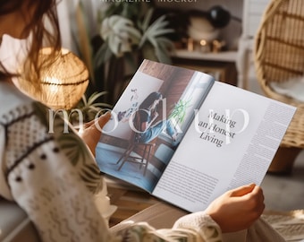 open magazine mockup | magazine mockup | minimalist | modern | professional | aesthetic | photoshop file | marketing | content creator |