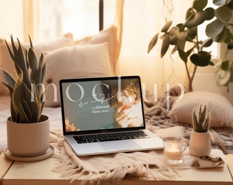 macbook mockup | laptop mockup | instant download | modern boho | photoshop & jpg file
