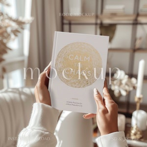 book cover mockup | hard cover mockup | instant download | modern boho | photoshop & jpg file | content creator | marketing