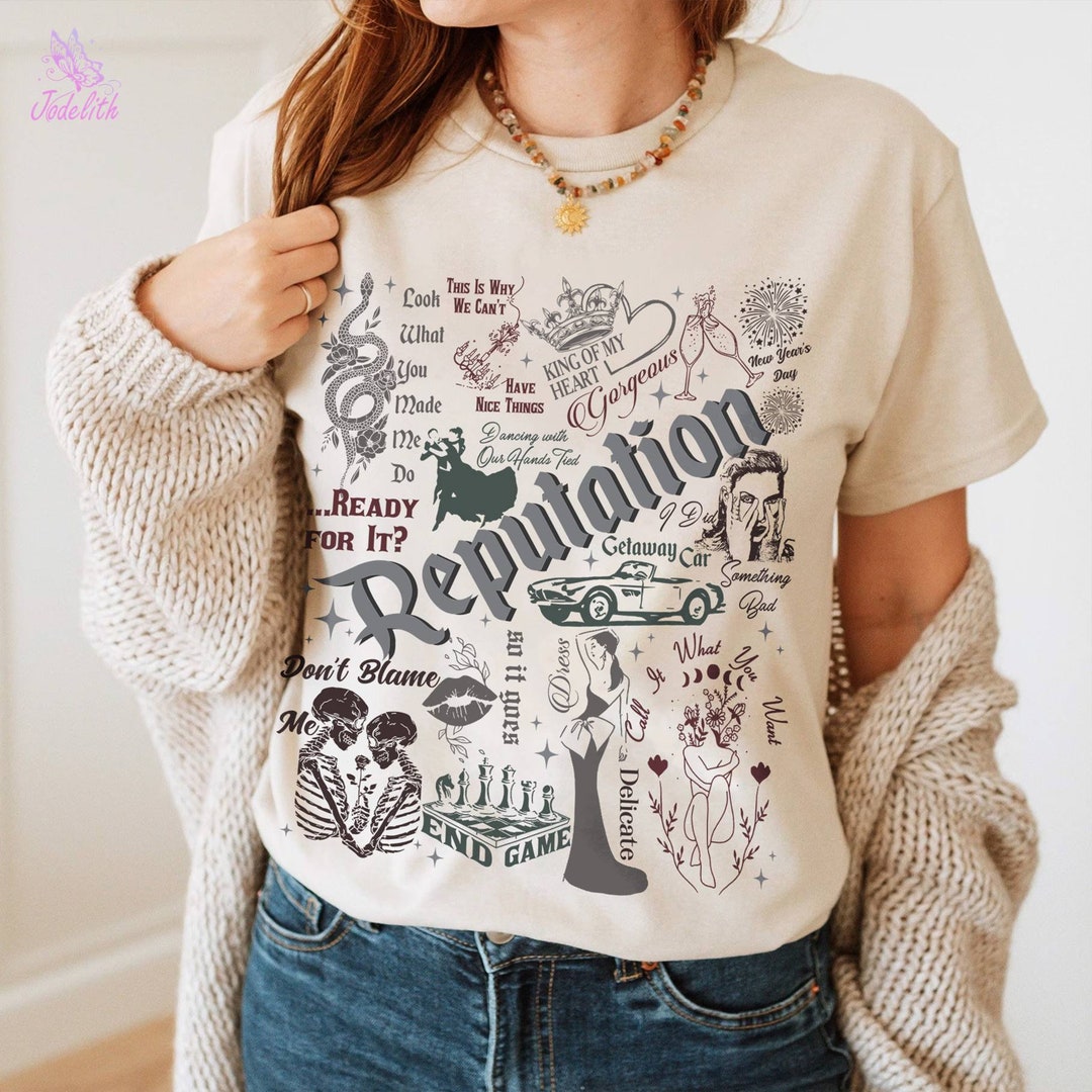 Vintage Reputation T-shirt the Eras Tour Shirt Reputation - Etsy