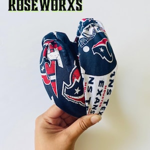 Texans Knotted Headband: Football Hair Accessory