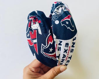 Texans Knotted Headband: Football Hair Accessory