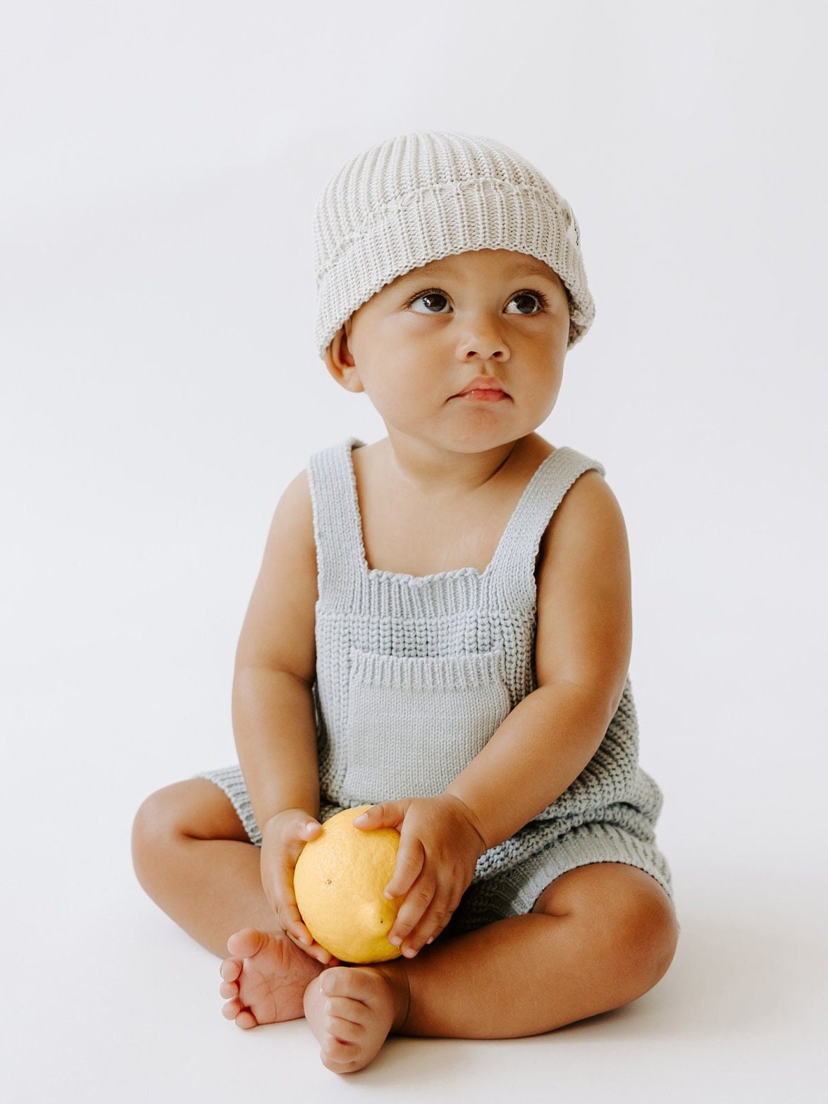 Oversized Knit Baby/toddler Overall Shorts, Organic Cotton Baby ...