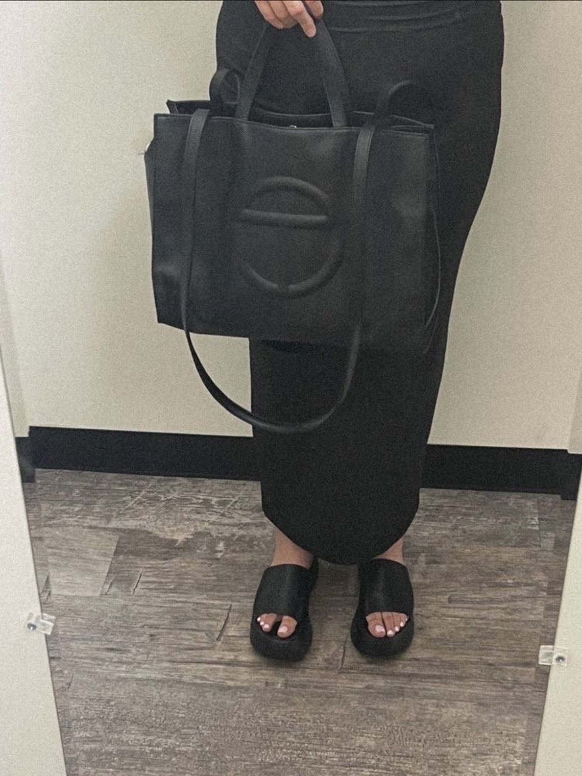 Black Telfar Inspired Tote Bag 2 Sizes Available Iconic Etsy