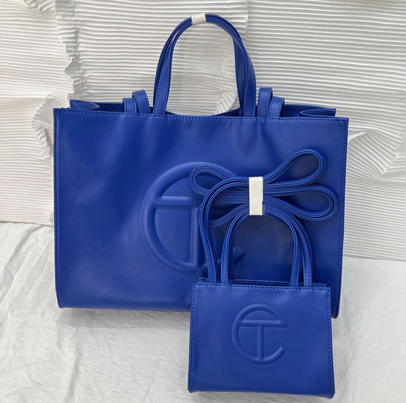 Blue Telfar Inspired Tote Bag 2 Sizes Available Iconic Blue - Etsy