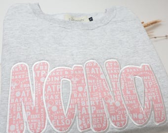 Sudadera personalizada de Pickleball Nana / Aplicación de tela patchwork