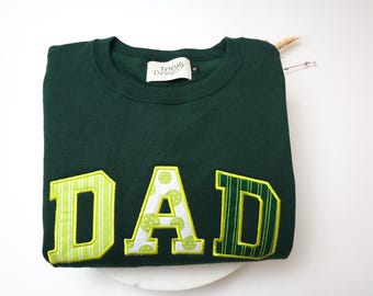 Sudadera con aplique de Pickleball DAD / Sudadera de tela patchwork