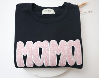 Sudadera personalizada para mamás aficionadas al pickleball / Aplicación de tela patchwork