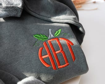 Sudaderas y sudaderas con capucha personalizadas con monograma de calabaza - Unisex