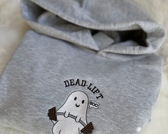 Deadlift Ghost Embroidered Hoodie - Unisex -
