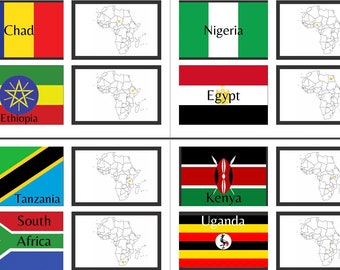 African Country Flashcards