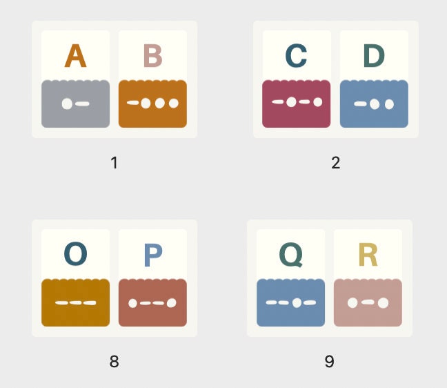 Morse Code Flashcards - Etsy