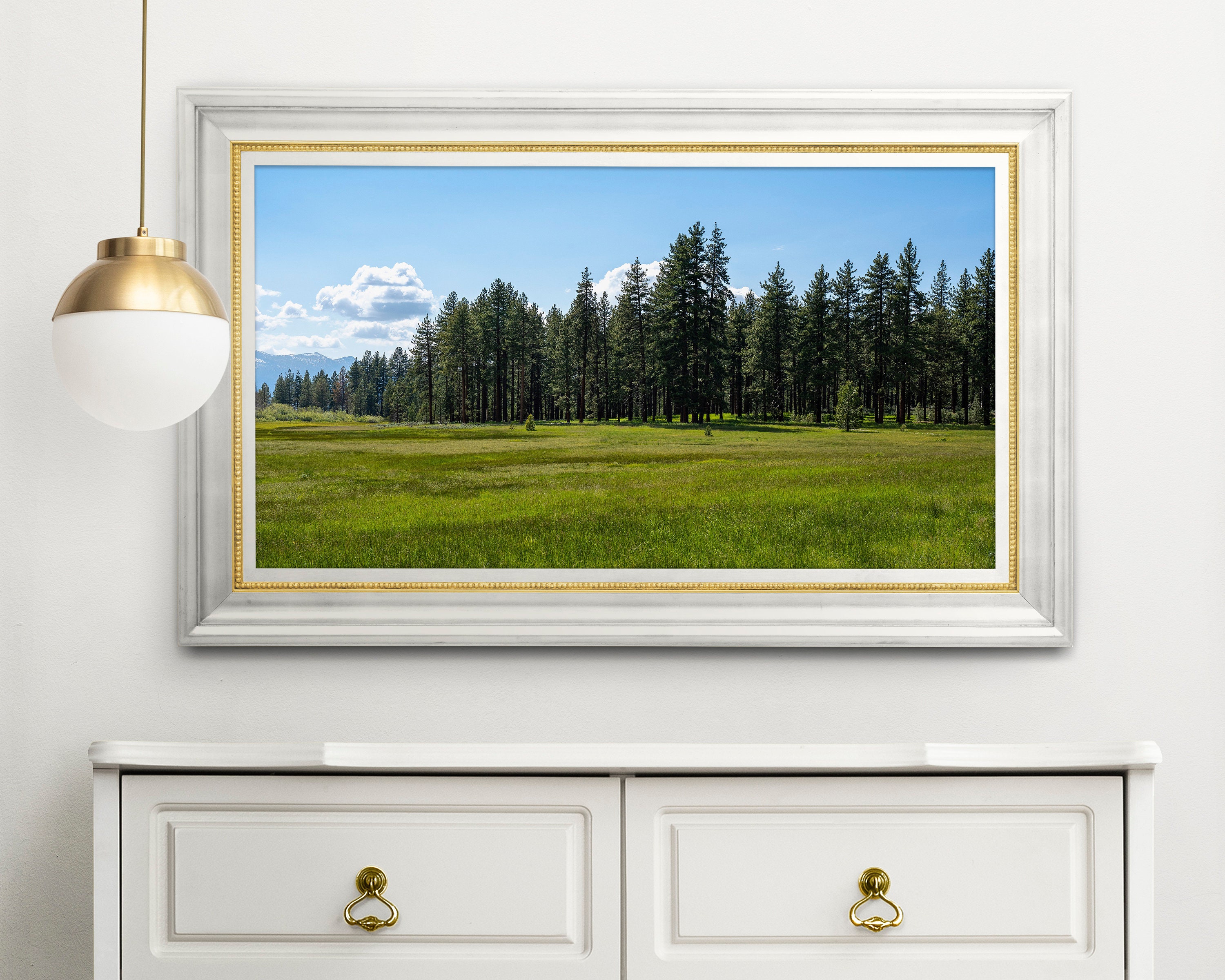 Grass Landscape Printable Photography, Instant Download, South Lake