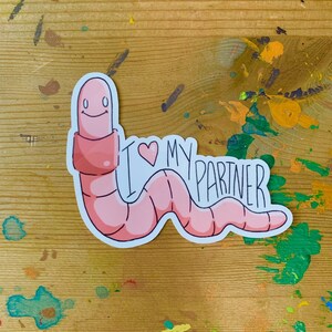 I love my partner - Vinyl Waterproof Sticker