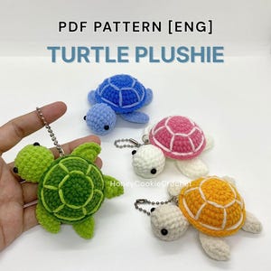 Patrón de peluche de tortuga de ganchillo (PDF ENG) Amigurumi apto para principiantes