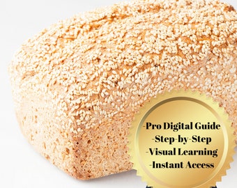 Seed Bread Recipe Instant Download - Visual Expression Homemade Bread Guide - Health Conscious Cooking - Ideal Gift for Foodies