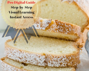 Digital Homemade Vanilla Cake Recipe, Step-by-Step Baking Guide, Great for Birthday Parties, Unique Gift for Home Bakers