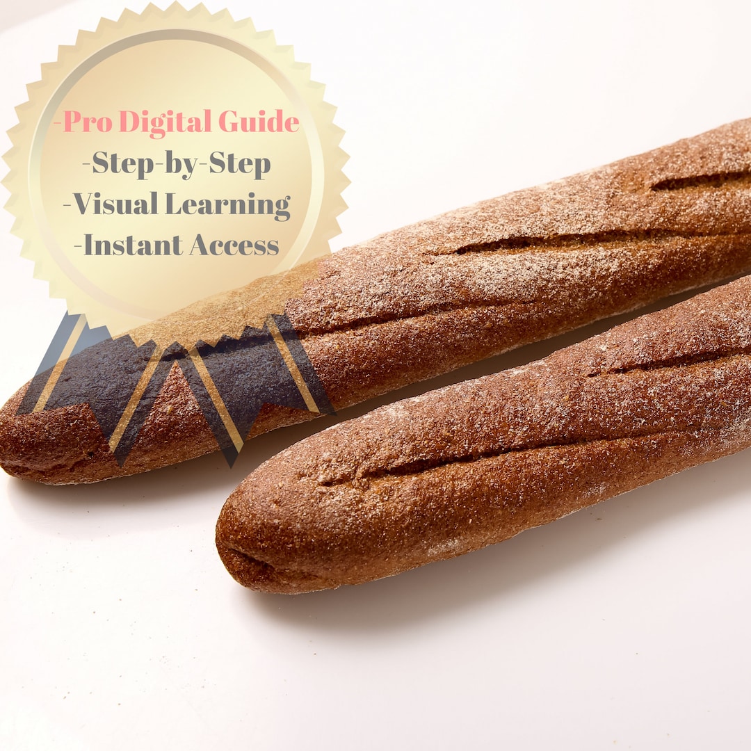 Instant Whole Wheat Baguette Recipe Download Learn to Bake Healthy Bread at Home, Ideal for