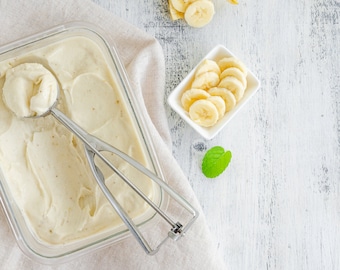 Banana Sorbet Recipe - Homemade Dessert Guide, Step by Step Easy to Follow, Instant Download PDF for Food Lovers Gift