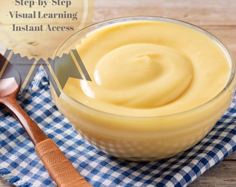 Homemade Pastry Cream Recipe: DIY Dessert Filling (Digital Download)