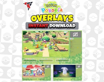 Pokémon Pokopia Stream Overlay Pack | OBS Twitch YouTube Overlay